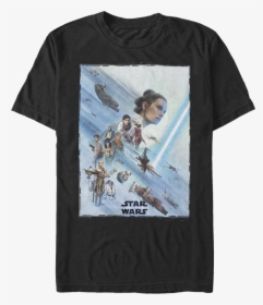 The Rise Of Skywalker Resistance Poster Star Wars T-shirt - Star Wars The Rise Of Skywalker Poster, HD Png Download, Transparent PNG