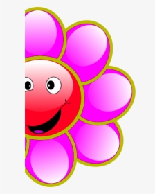Smiling Flowers Clipart - Smiling Flowers Clip Art, HD Png Download, Transparent PNG