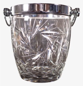 Cut Glass And Chrome Ice Bucket - Snare Drum, HD Png Download, Transparent PNG