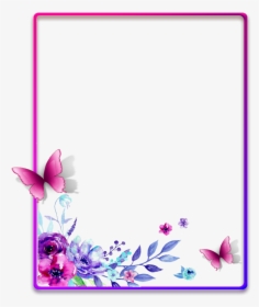 #ftestickers #frame #borders #watercolor #flowers #pimk - Flower Borders And Frames, HD Png Download, Transparent PNG