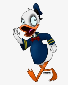 Donald Duck By Meeka Moo - Tim Burton Donald Duck, HD Png Download, Transparent PNG