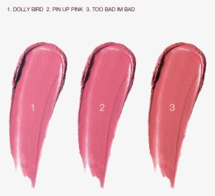 Hollywood Lips Trio Pretty Pink Lipstick Swatches - Lip Gloss, HD Png Download, Transparent PNG