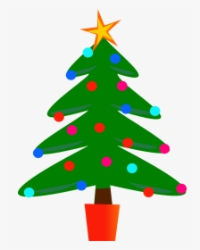 Christmas Tree Fir Tree X-mas Free Photo - Clipart Simple Christmas Tree, HD Png Download, Transparent PNG