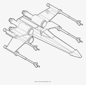 Transparent X Wing Png - Coloring Star Wars X Wing, Png Download, Transparent PNG