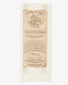 Union Ticket, Lincoln And Johnson California Campaign - Newsprint, HD Png Download, Transparent PNG