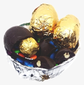 Dark Easter Eggs Chocolate Basket - Chocolate Easter Eggs In India, HD Png Download, Transparent PNG