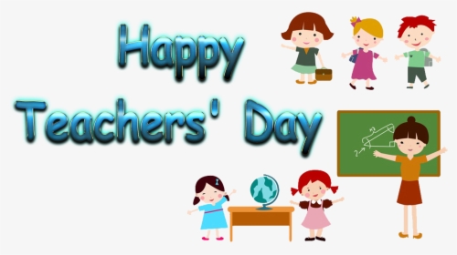 Teacher Children Cartoon, Hd Wallpaper Download - Transparent Happy Teachers Day Png, Png Download, Transparent PNG