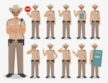 Job Of Police Man Police People Concept, HD Png Download, Transparent PNG