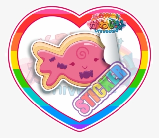 Cute Pink Candy Sugar Cookie Sticker, HD Png Download, Transparent PNG
