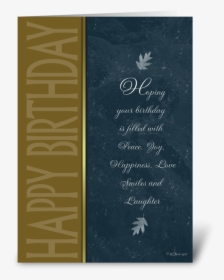 Formal Birthday Card Greeting Card - Official Greeting Card For Birthday, HD Png Download, Transparent PNG
