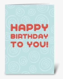 Orange And Blue Birthday Card Greeting Card - Birthday Greeting Card Design Blue, HD Png Download, Transparent PNG