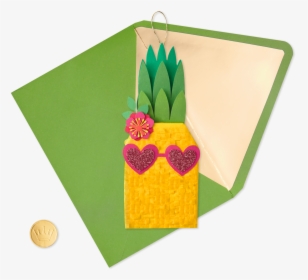Pineapple Piñata Birthday Card , Png Download - Construction Paper, Transparent Png, Transparent PNG