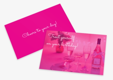 Pink Birthday Card Template Preview - Graphic Design, HD Png Download, Transparent PNG