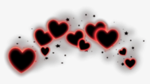 #neon #glowing #neonlight #red #heart #hearts - Picsart Photo Studio, HD Png Download, Transparent PNG