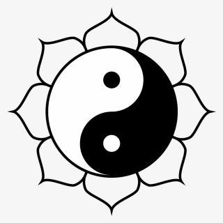 Yin Yang Lotus Flower, HD Png Download, Transparent PNG