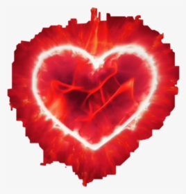 #heary #red #fireheart #lazers #freetoedit - Corazon Fuerte Y Feliz, HD Png Download, Transparent PNG