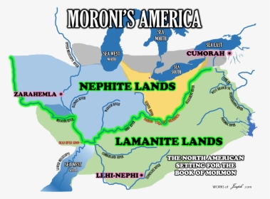 Book Of Mormon Map Of America, HD Png Download, Transparent PNG
