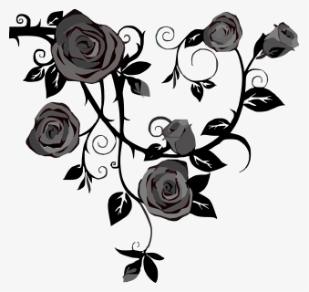 Black Flowers No Background, HD Png Download, Transparent PNG