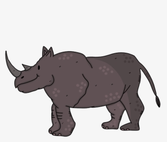 Rhino Rhinoceros Zoo Free Photo - Binatang Kartun No Background, HD Png Download, Transparent PNG