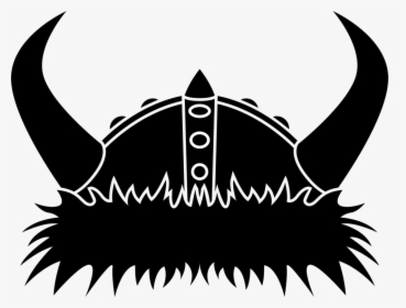 Silhouette,fictional Character,monochrome Photography - Viking Helmet, HD Png Download, Transparent PNG