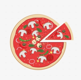 Pizza 5 Cartoon- - Cartoon, HD Png Download, Transparent PNG