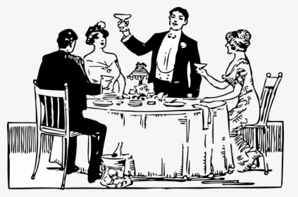 960 X 634 - Dinner Party Clipart, HD Png Download, Transparent PNG