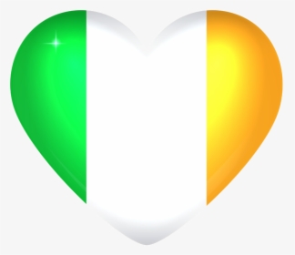Microphone Clipart Png Irish Flags Ireland Flag Png - Heart, Transparent Png, Transparent PNG