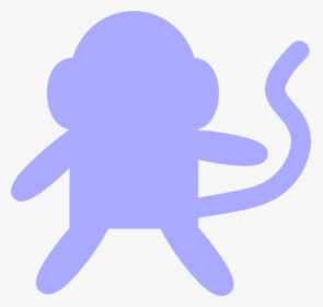 Baby Blue Monkey Svg Clip Arts - Monkey Clip Art, HD Png Download, Transparent PNG