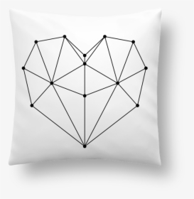 Coussin Synthétique Doux 41 X 41 Cm Geometric Heart - Cushion, HD Png Download, Transparent PNG