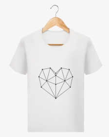 T Shirt Homme Stanley Imagines Vintage Geometric Heart - My English Is Bad But My Kiss, HD Png Download, Transparent PNG