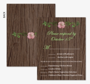 Rustic Wood Rsvp  								data-caption  								class - Plywood, HD Png Download, Transparent PNG
