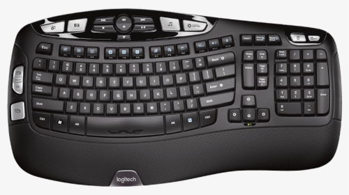 Wireless Keyboard K350 - Logitech Wave Keyboard, HD Png Download, Transparent PNG