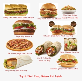 Healthier Fast Food Options, HD Png Download , Transparent Png Image ...