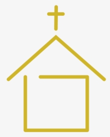 Church Leadership Icon Gold - Cross, HD Png Download, Transparent PNG