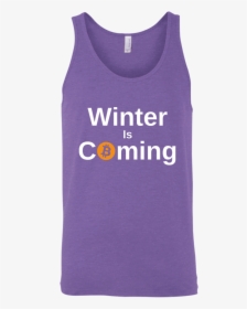 A Purple Bitcoin Winter Is Coming - Active Tank, HD Png Download, Transparent PNG