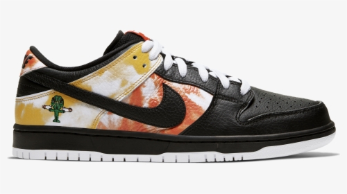 Nike Sb Dunk Low Pro Raygun Tie-dye - Raygun 2019 Dunk On Foot, HD Png Download, Transparent PNG