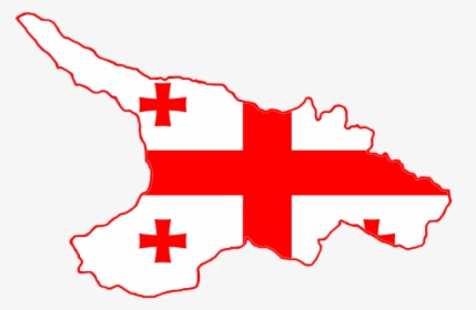 Georgia Flag And Map, HD Png Download, Transparent PNG