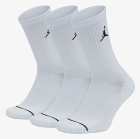 White Jordans Socks On Man, HD Png Download, Transparent PNG