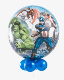 Marvel Avengers Hulk With Balloon Collar - Captain America, HD Png Download, Transparent PNG