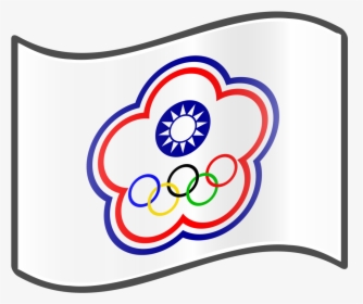 The Chinese Taipei Olympic Flag - Chinese Taipei Flag, HD Png Download, Transparent PNG
