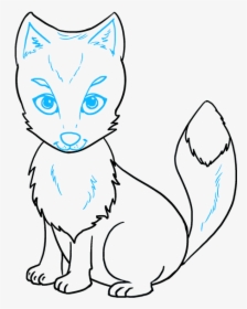How To Draw Arctic Fox - Cartoony Arctic Fox Drawings, HD Png Download, Transparent PNG
