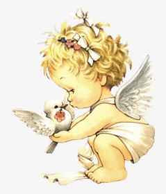 Precious Moments Baby Angel And Dove Of Peace - Precious Moments Baby Angels, HD Png Download, Transparent PNG