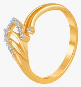 14kt Yellow Gold And Diamond Ring For Women - Body Jewelry, HD Png Download, Transparent PNG