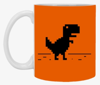 Funny Dinosaur T-rex Geek Pixel No Internet Connection - Error 404 T Rex, HD Png Download, Transparent PNG