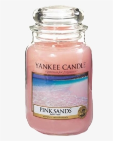 #yankee #candle #candles #yankeecandles #aesthetic - Pink Sands Large Yankee Candle, HD Png Download, Transparent PNG