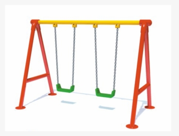 Double Swings Outdoor Playground Garden Swing Set For - Swing, HD Png Download, Transparent PNG