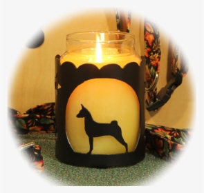 Basenji Dog Breed Jar Candle Holder - Candle, HD Png Download, Transparent PNG