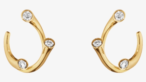 Yellow Gold With Diamonds - Earrings, HD Png Download, Transparent PNG