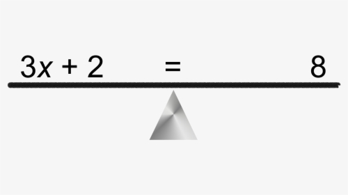 Linear Equation Seesaw - Triangle, HD Png Download, Transparent PNG