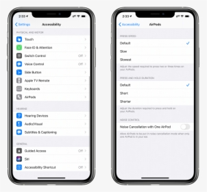 Access Airpods Pro Hidden Menu In Ios / Ipados - Ios 13.1 3 For Iphone 6, HD Png Download, Transparent PNG